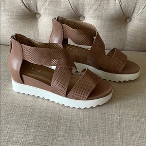 Steven leather wedges